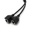 Кабель-адаптер RJ45 (папа) на 2 RJ45 (мама) для интернета, 2-в-1, Plug and Play, медный, сплиттер для домашнего интернета
