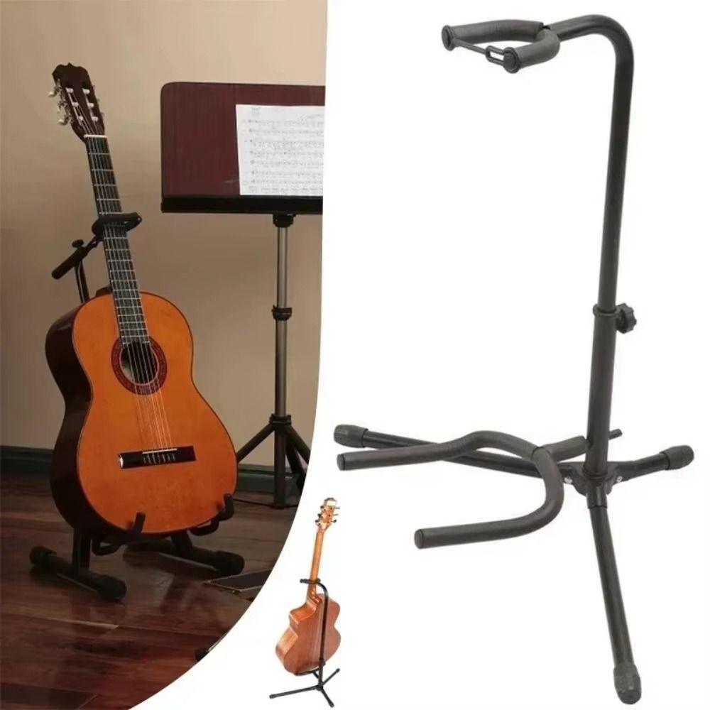 Non-slip Vertical Guitar Rack Folding Guitar Holder Instrument Display Stand  Acoustic Guitar