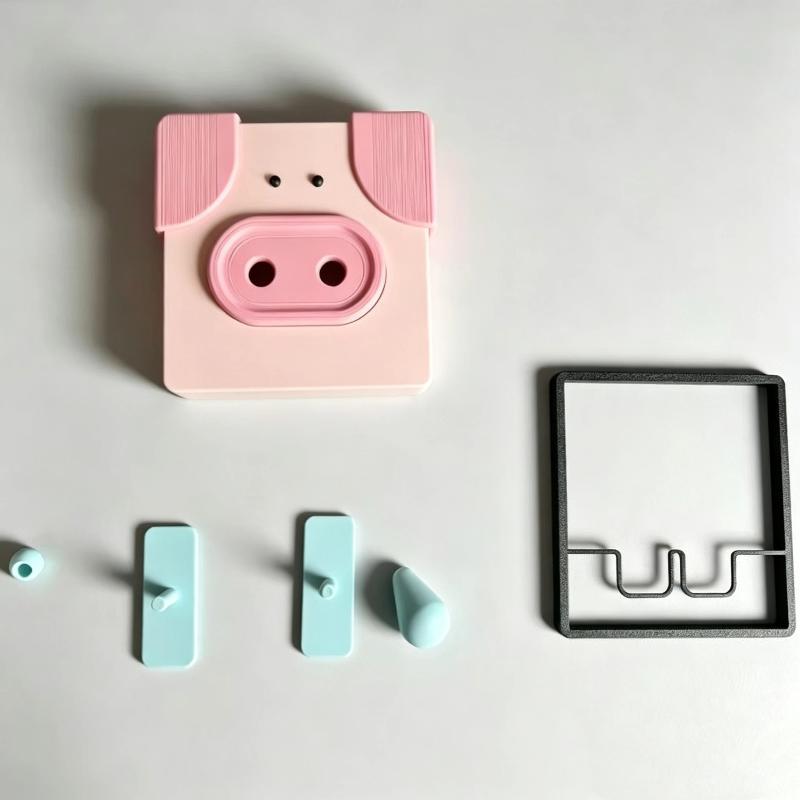 3D-печатная крышка для выключателя света, тип 86, декоративная крышка с рисунком животного носа, мультяшная, легкая установка, защита для выключателя, украшение для дома