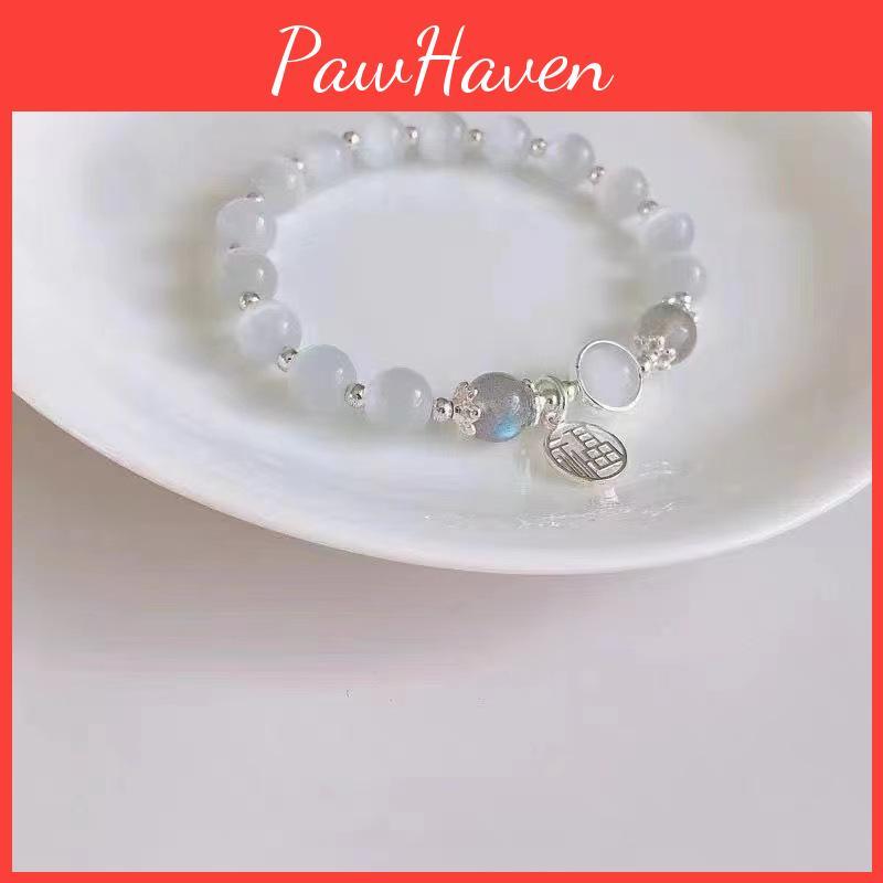 Elegant Cat's Eye Crystal Bracelet For Women Vintage Alloy Design Summer 2024