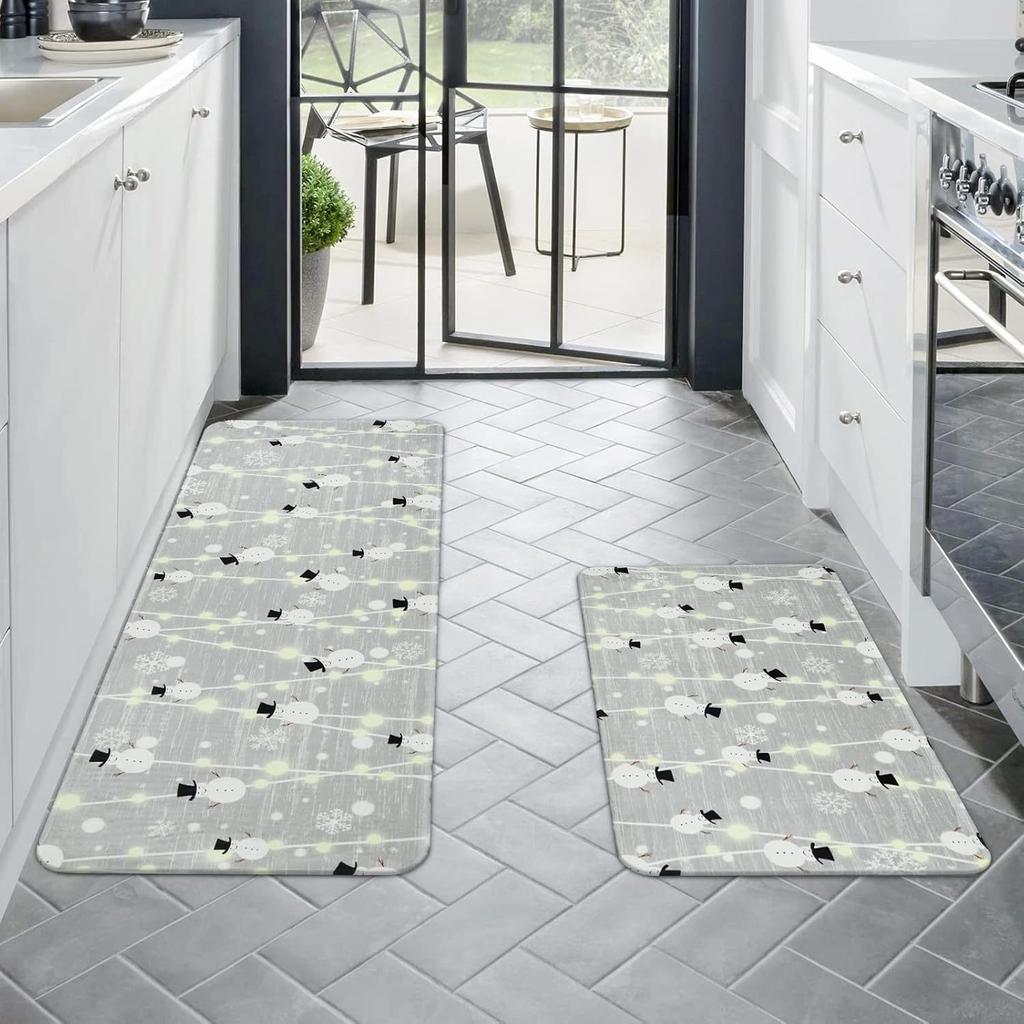 ВИКАМА 1/2 шт. Рождественский кухонный коврик для пола Домашний декоративный длинный ковер Входной коврик для помещений и улицы Добро пожаловать С Новым годом