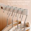 1/2 шт. дверная сушилка для хранения, крючок, прочная несущая складная конструкция, простая установка, вешалка для белья, вешалка для одежды, крючок с 6 канавками