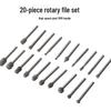 20-Piece 3mm High-Speed Steel Rotary Grinder Set for Woodworking & DIY Carving
