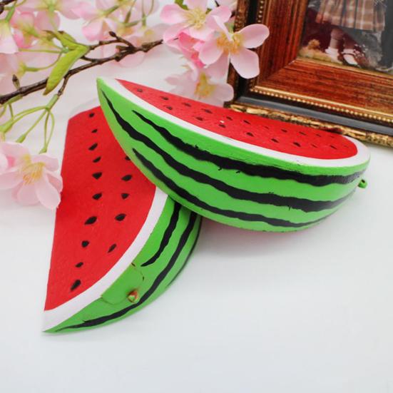 Медленно поднимающийся сквиши Игрушка-антистресс в виде гигантского ломтика арбуза