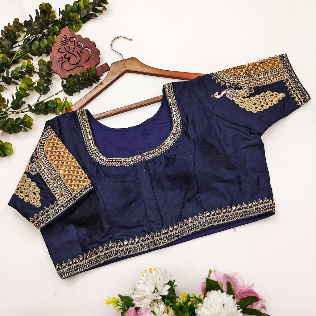 Тяжелая свадебная блузка для невесты| Блузка для ношения с сари (размер 46RU, размер блузки можно увеличить до 52RU)