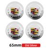 3D 4pcs 56mm 60mm 65mm Car Wheel Center Hub Cap Stickers Decal For Cadillac CTS DTS STS XTS ATS BLS SLS Deville CT5 CT6 XT5 XT6