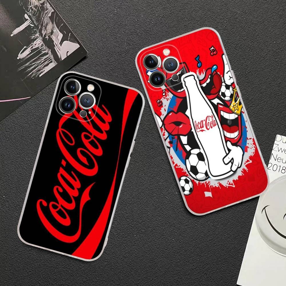 Крутой чехол для телефона C-Coca-C-Cola для iPhone 17 16 15 14 13 11 12 Pro Max 16 Plus Прозрачный