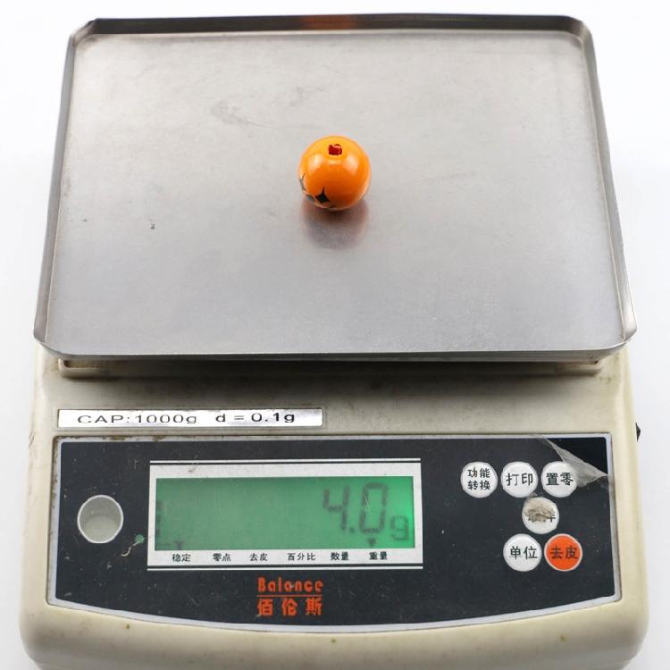 10 Pieces Wooden Bead for Crafts Handmade Round Beads for Jewelry Making