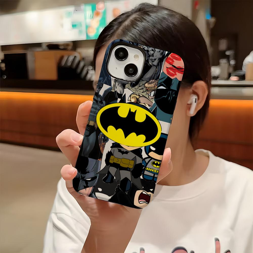 Cool B-Batmans Logo Phone Case For Iphone 16 Pro Max 15 13 14 12 11 14 Pro Max 15 Pro Max Two-in-one Cover