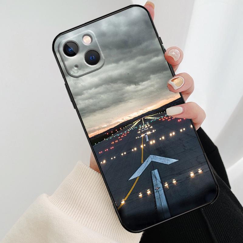 Чехол для телефона "Самолет, летящий в закат" для iPhone 17 Pro Max 15 14 13 11 12 16 Pro Max mini 15 16 Plus 16e 17 Air