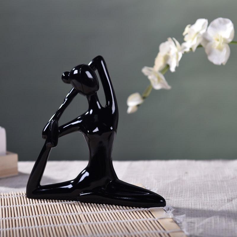 Resin Crafts Jane European Creative Abstract Yoga Girl Decoration Living Room Home Decoration