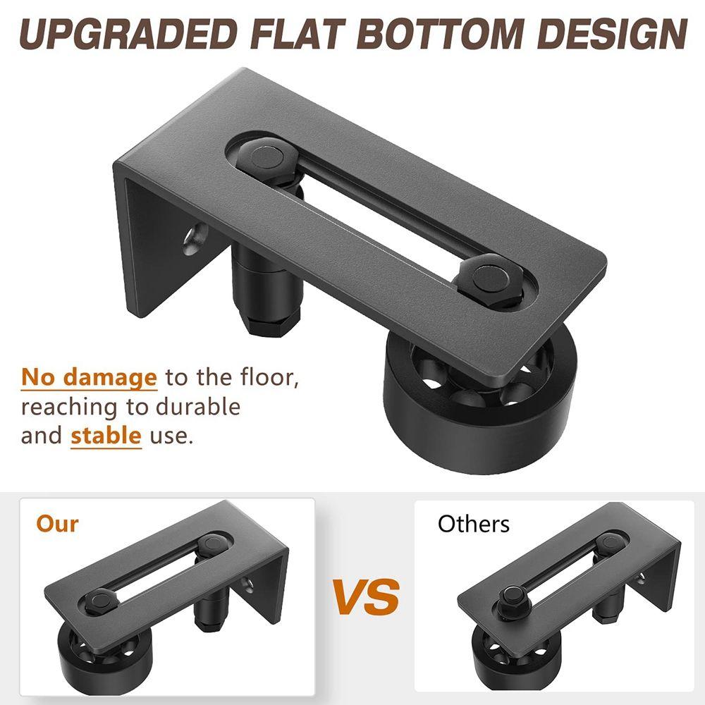 Для Шкафа Накладной Нижний Трек Комплект Фурнитура для Роликов Раздвижных Дверей Напольный Направляющий для Амбарной Двери