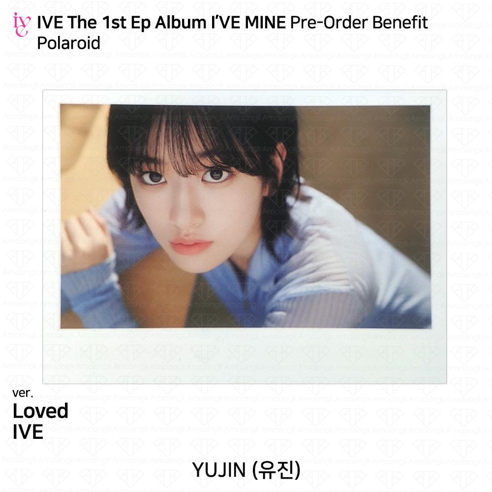 IVE Официальное фото первого EP I'VE MINE, стикер Polaroid, сложенный постер KPOP