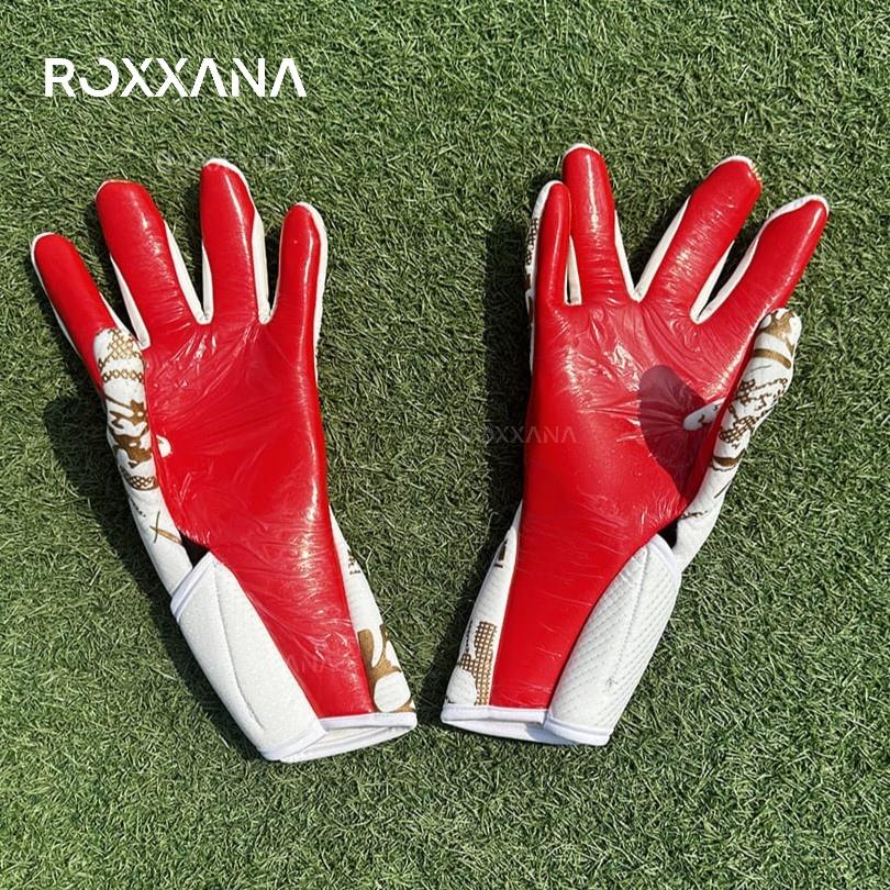 Футбольные перчатки ROXXANA Grip Latex, противоскользящие, прочные, дышащие, защитные, для вратарей на тренировочных матчах, выгодный выбор