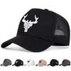 Унисекс кепки с вышитыми рогами животных бейсболки с сеткой весна-лето для отдыха на открытом воздухе регулируемые повседневные шляпы солнцезащитная кепка спортивная кепка