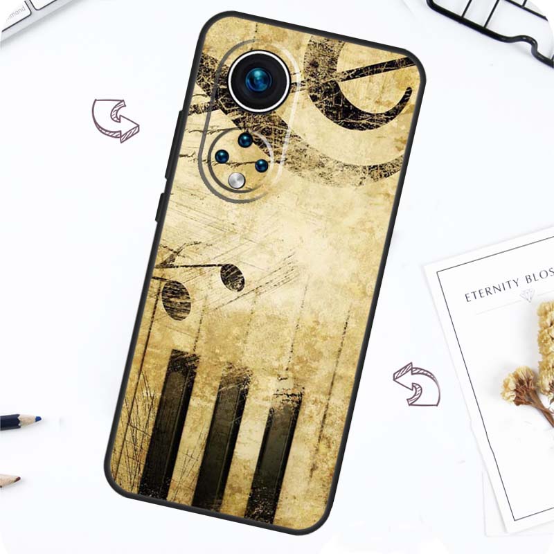 Чехол с нотами для Honor Magic 7 5 6 Lite Honor 200 Pro X8b X9a X8a X8 X9 X9c X9b 50 70 90 Lite Чехол