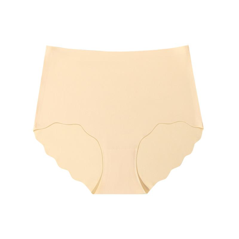 Сексуальные женские трусы большого размера с высокой талией и эффектом коррекции живота с модной волнистой кружевной отделкой, бесшовные трусы для йоги