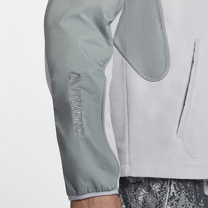 Nike Куртка мужская с воротником-стойкой, удобная, повседневная, для бега, с длинным рукавом, серая FV9964078