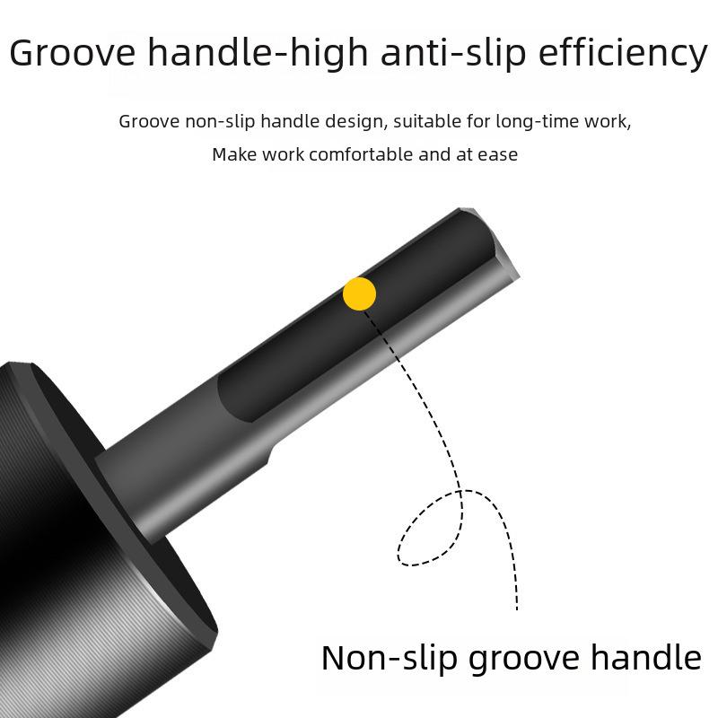 Электрическая дрель, конусная головка для колки дров - бытовой ударный молоток-колун