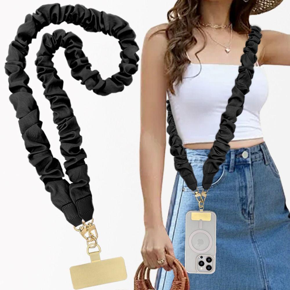 Solid Color Handbag Wide Colored Straps Hanging Handbag Belt Portable Hanging Cord for Unisex