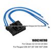Tail Light Wiring Harness Connector for Peugeot Models: 206, 207, 307, 308, 1007, 2008 (Part 1606248780)