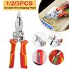 Electrician Plier 8 In 1 Multifunctional Versatile Wire Stripping Pliers Electricity Measurement Non-slip Wire Stripping Plier