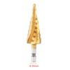 High Speed Steel Stepped Cone Drill Bit Titanium Coated Hole Saw  Power Tools