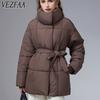 Women's Fashion Casual Autumn Winter Solid Color Print Long Sleeve Jackets & Coats Down Coats
