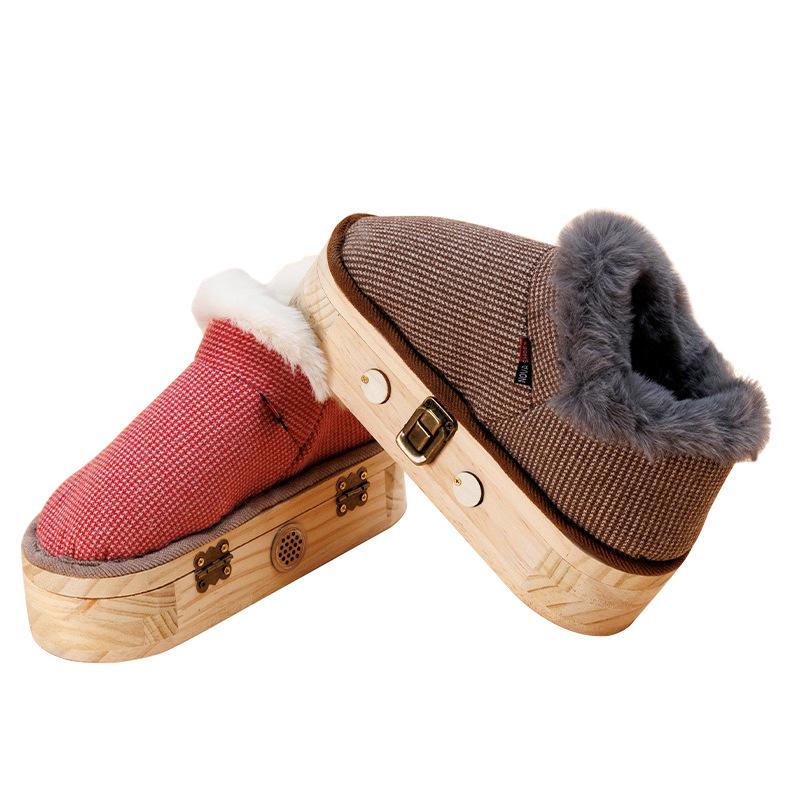 Ботинки для акупунктурного прижигания стоп из массива дерева - Обувь с подогревом для тепла и комфорта.