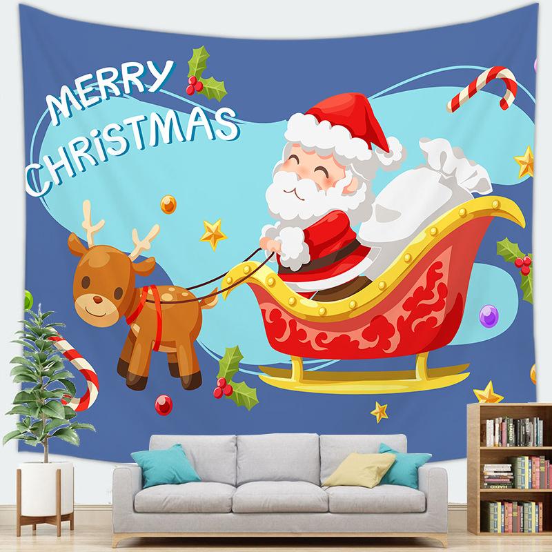 Рождественская серия Украшение Рождественский подвесной тканевый гобелен Настенное украшение
