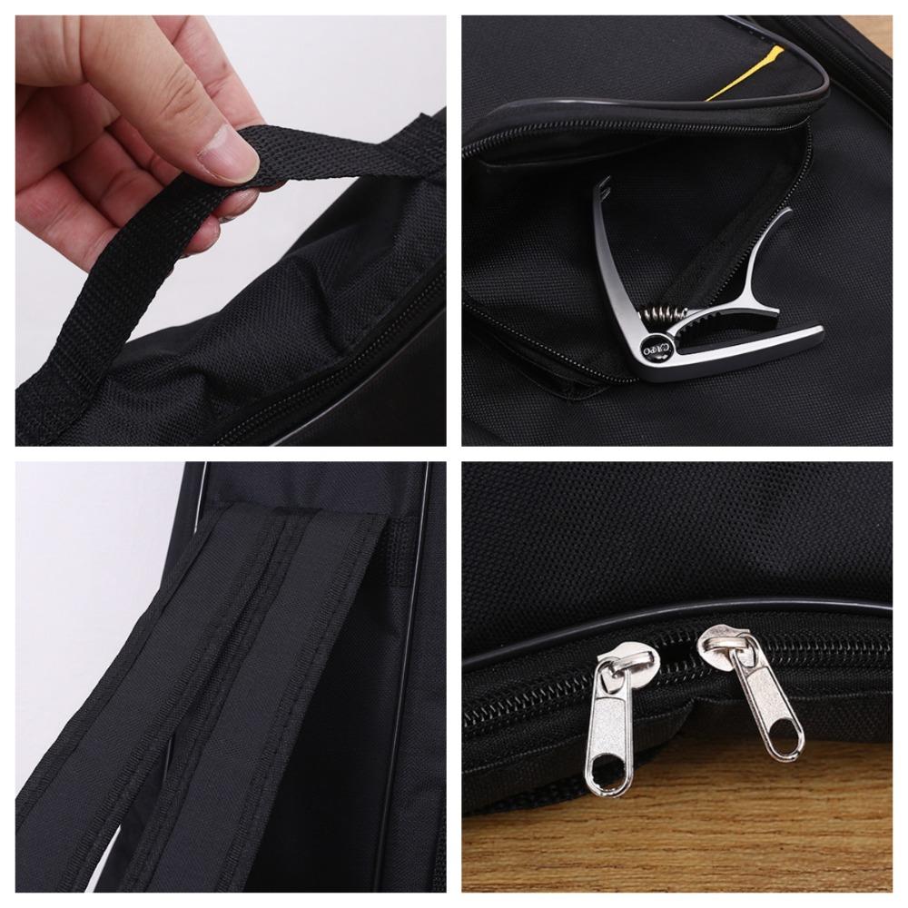 Сумка для мини-гитары 21/23/26 дюймов, двойные плечевые ремни, сумка для инструмента, мягкий рюкзак для укулеле, концертная