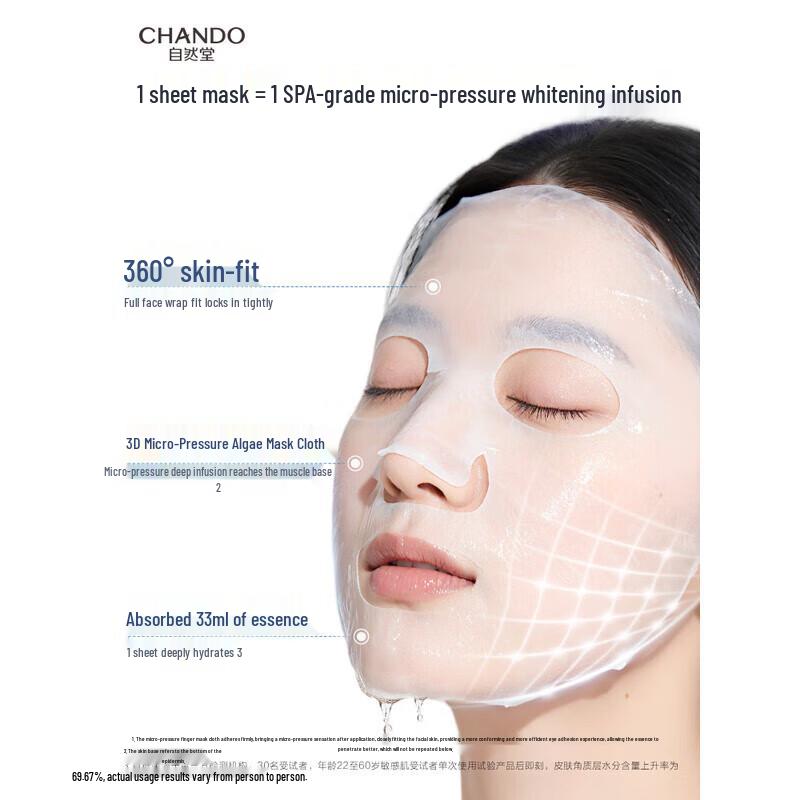 CHANDO Niacinamide Brightening Ampoule Mask