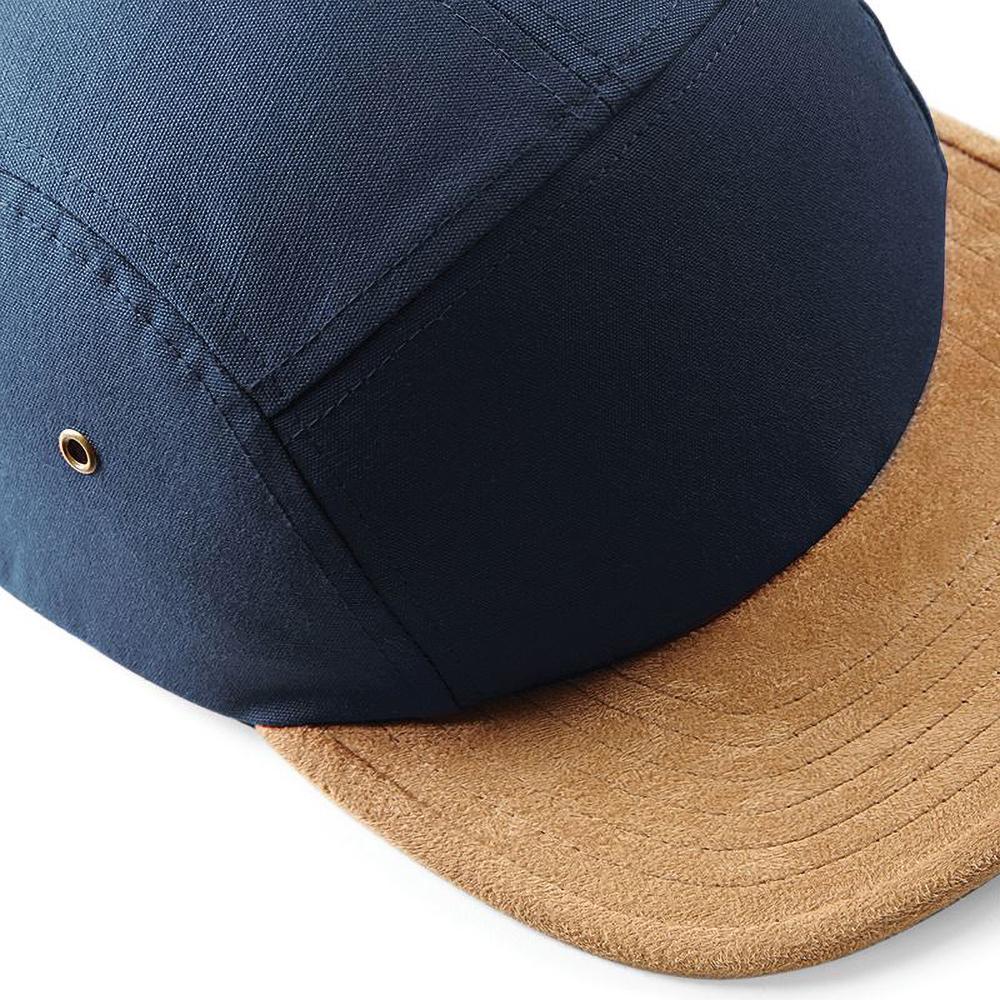 Beechfield Suede Peak 5 Panel Baseball Cap