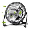 Mini USB Fan - Solawill - Silent 360 Degree Rotation - Black - 45 dB