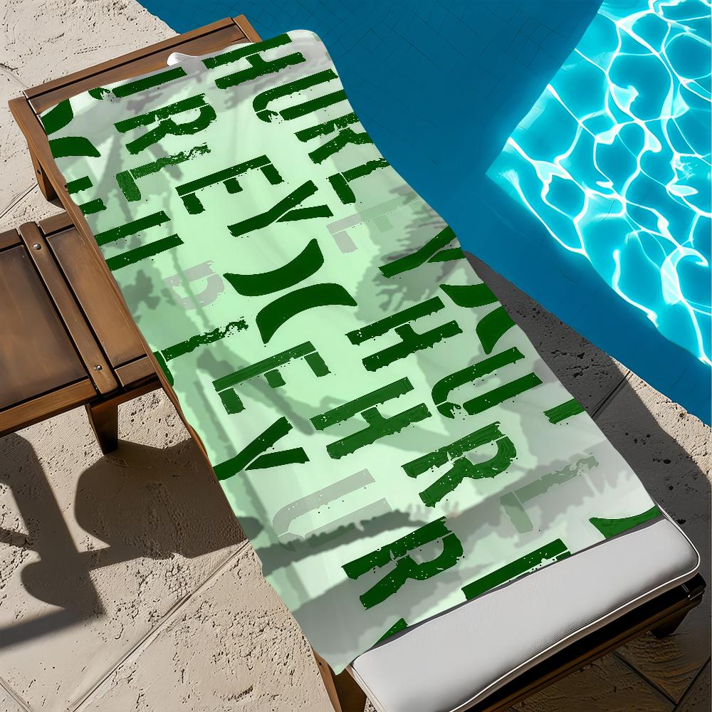 fashion art LOGO LUXURY h-hurleIES Towel Large Quick-Drying Microfiber soft Beach Towel for Travel Fitness Sauna Bathing Camping