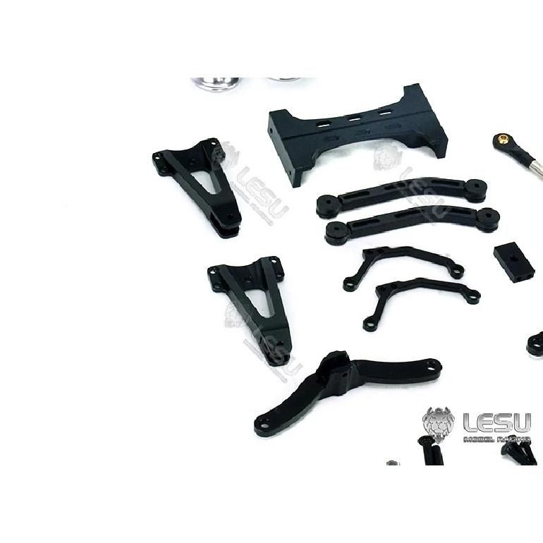 LESU 1/14 Truck Simulation Airbag Suspension Large Travel Shock Absorber System X-8004 X-8005 for Tamiya Traction Truck Model