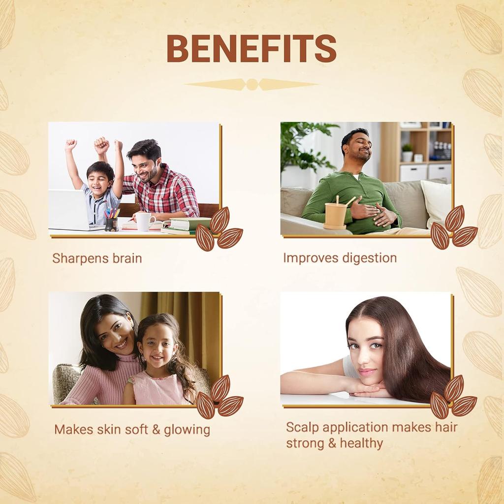 Dabur Badam Tail Sweet Almond Oil 100ml For Healthy Skin Hair Body Vitamin E Boost