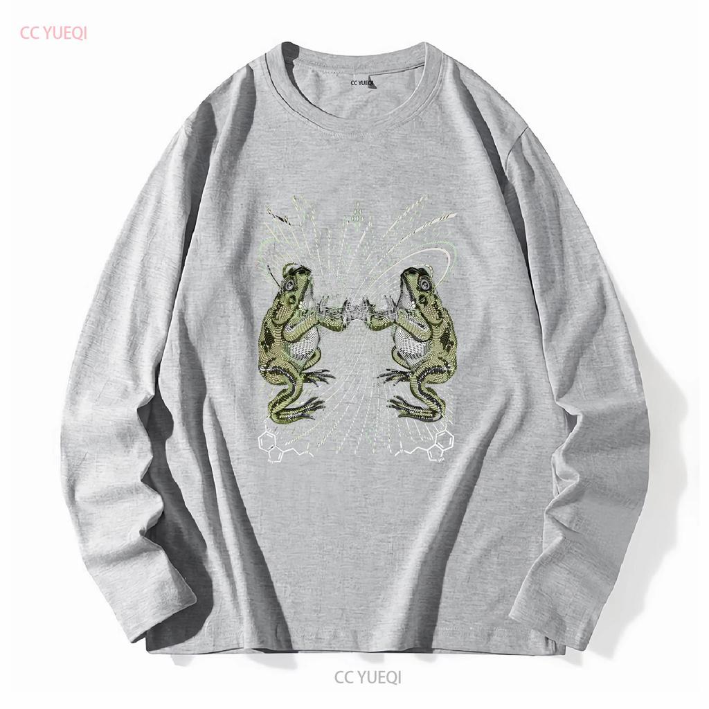 Glowing Bufo Alvarius Psy Trance T Shirt UV Active Goa Festival Psychedelic Tribal Men Screenprinted Art DMT Toad vintage