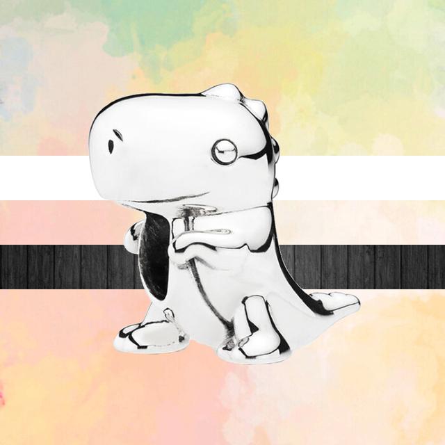 Новый стиль животных Lucky Cat Собака Панда Медведь Лев Змея Кролик Бусины «сделай сам» подходят оригинальные модные подвески Серебряный цвет Браслеты Ювелирные изделия