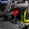 For Suzuki Jimny 2018 2019 2020 2021 2022 2023 2024 2025 ABS Carbon Fiber Glossy Black LHD RHD Car Gear Shift Knob Sticker