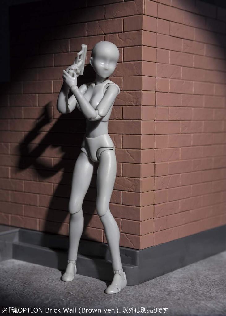 TAMASHII NATIONS Tamashii OPTION Brick Wall (Brown ver.) Non-scale ABS Complete Figure