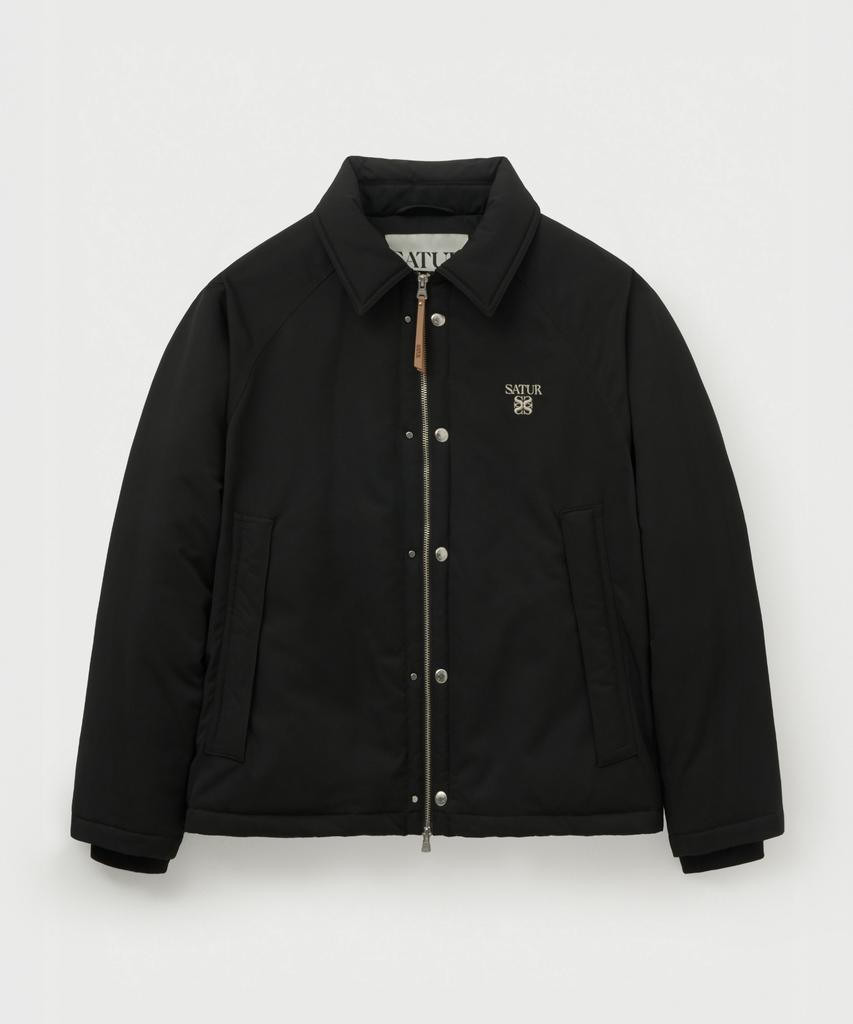 SATUR Theo Duck Down Padded Jacket Black