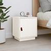 VidaXL Bedside Table White 40x34x45 Cm Solid Pine Wood818277