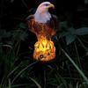 Solar Resin Eagle Lawn Lamp, Outdoor LED Ground Lamp, Patio Decorative Lamp, Garden Lawn Decorative Lamps