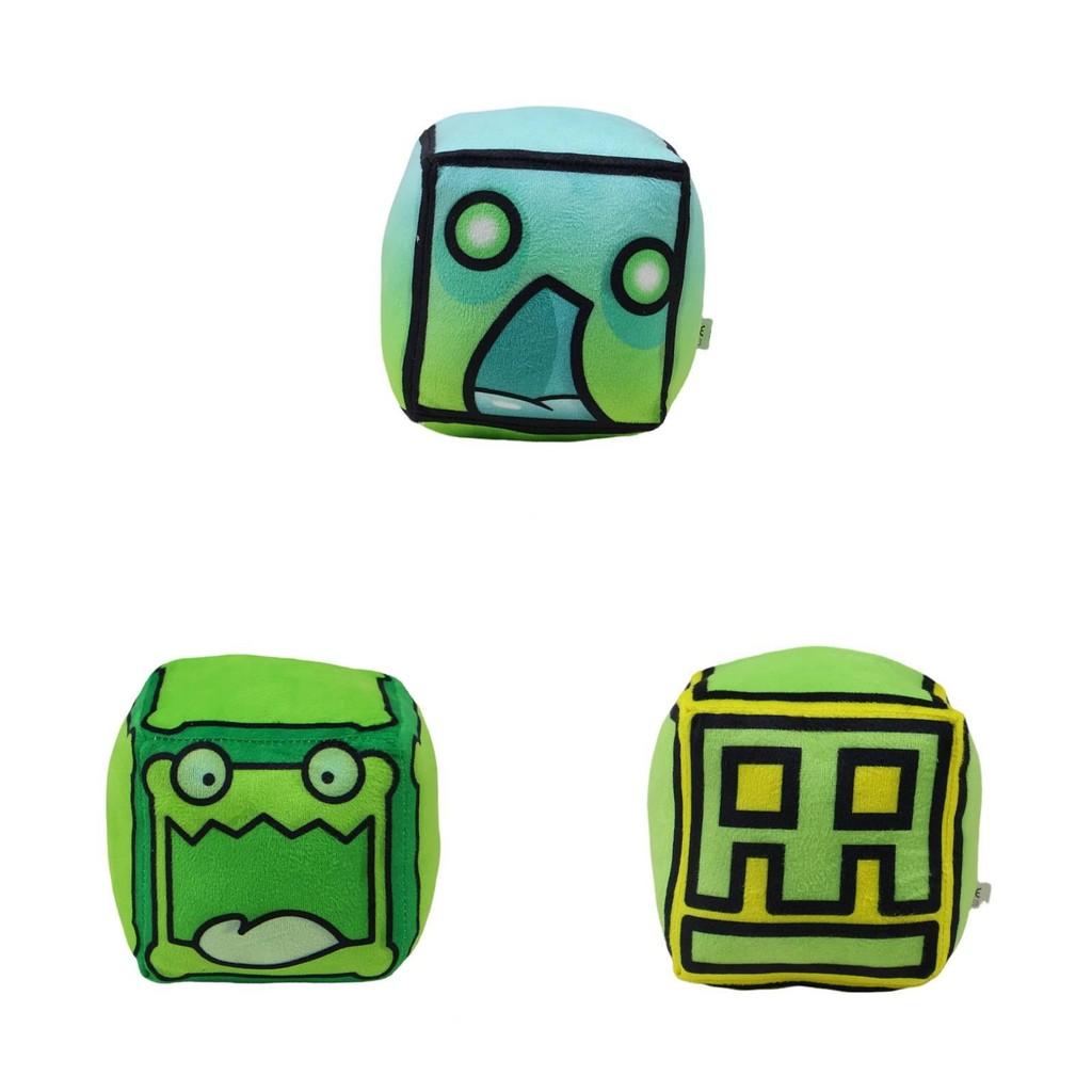 Geometry Game Dash Character Plush Cushion Stuffed Toy Expression Gift Block