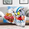 Tom & Jerry Ice Cream Phone Case CoverBlanket Flannel Throw Blanket for Sofa, Bed, Travel, Camping, Office