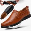 Кожаные лоферы, мужская обувь для ленивых, мужская обувь большого размера, повседневная мужская обувь, кожаная обувь