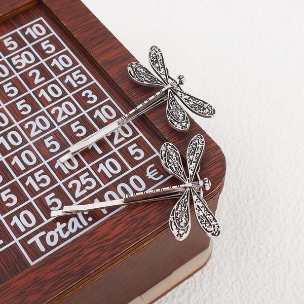 2/1 шт., заколка для волос в виде стрекозы, уникальная заколка для челки для женщин, винтажные аксессуары для волос, заколка для волос в лесном стиле, сказочная заколка-бабочка