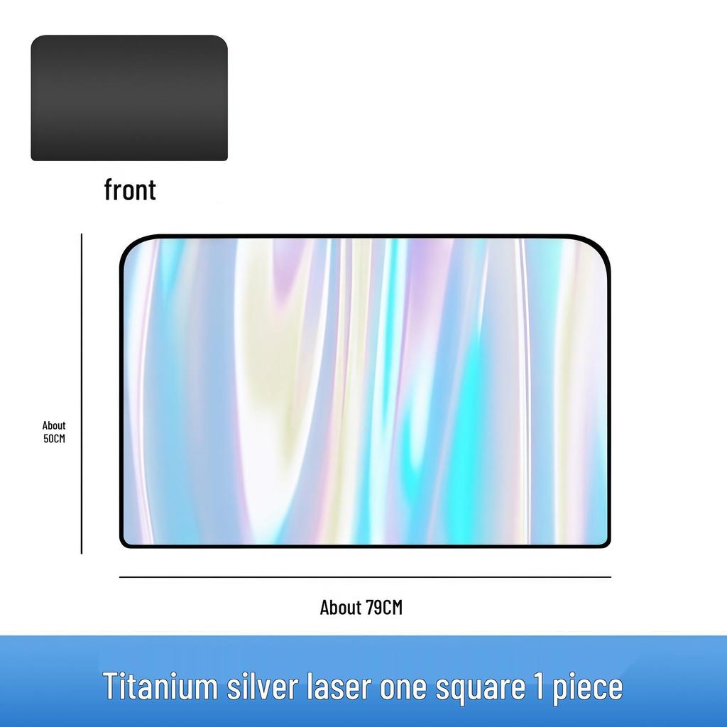 Upgraded Titanium Silver Magnetic Car Sunshade - Heat Insulation & Blackout Window Visor