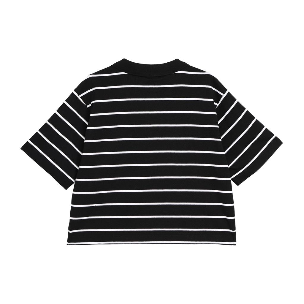 Nike Спортивная одежда с вышитым небольшим логотипом в полоску с цветными блоками, удобная повседневная рубашка поло с коротким рукавом, женские рубашки поло черного цвета HM4649-010